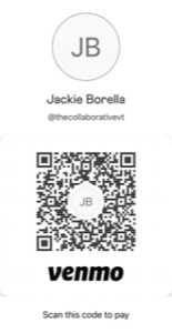 Imagen del código QR para hacer donaciones Venmo